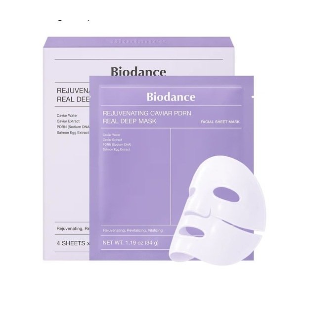 Biodance Rejuvenating Caviar PDRN Real Deep Mask - Kolageno Veido Kaukė su PDRN