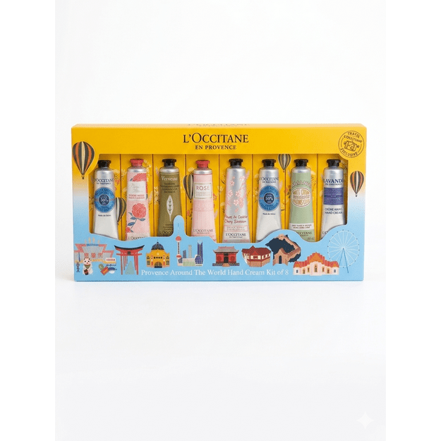 L'OCCITANE „Provence Around the World“ Rankų Kremų Rinkinys (8 x 30 ml)